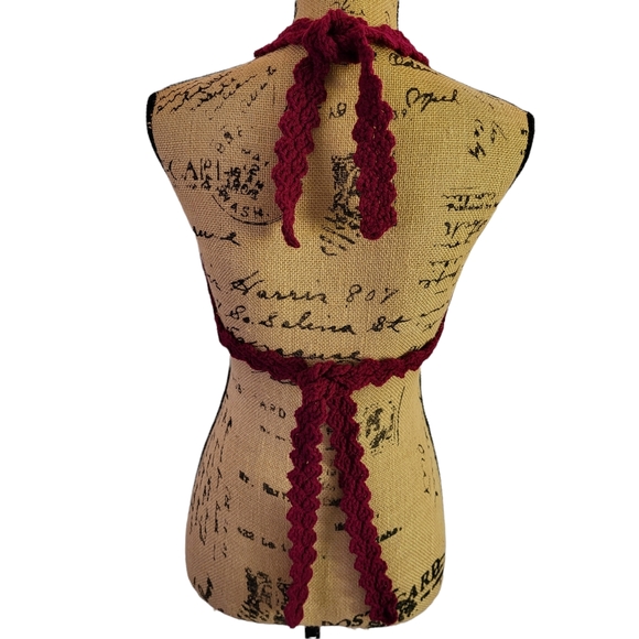 Handmade Crochet Lace Bikini Bra - Lingerie, Bikini Top, Lace Bralette - Picture 4 of 9